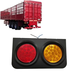 Pièces d'éclairage de camion de haute qualité, feux arrière à LED doubles rouges et jaunes universels pour camions et remorques - Product Image 5