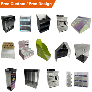 Nhà Máy Tùy Chỉnh Tài Liệu Chủ Sở Hữu Giá Lưu Trữ Dispenser Organizer Trường Hợp Bán Lẻ 3 Tier Đứng Kệ Rõ Ràng Acrylic Hiển Thị Giá - Product Image 2