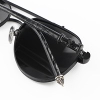 Lunettes de soleil de sécurité classiques pour homme, style tortue de mer, en titane de luxe, personnalisables avec logo, pour l'extérieur, vente en gros, directement de l'usine chinoise