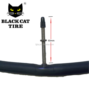 Camera d'Aria <span class=keywords><strong>Black</strong></span> <span class=keywords><strong>Cat</strong></span> 700C per Bici da Corsa 700x23/25C Valvola Presta FV48 da 48mm - Product Image 2