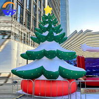 Décoration de Noël en matériau Oxford Chenghuang, accessoire pour les jardins extérieurs, les fêtes et les événements, modèle d'arbre de Noël gonflable géant 160xl
