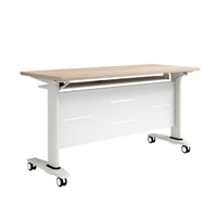 Table de chaise de formation d'apprentissage de discussion de combinaison pliante Bureau d'étudiant trapézoïdal réglable