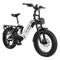 Vélo électrique pour adultes EU Ship Cyrusher Kommoda Pro, moteur arrière 250W, tout-terrain, batterie 52V 20Ah, pneus 20 pouces.