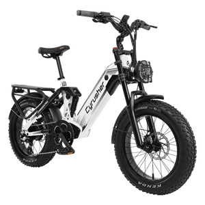 Vélo électrique pour adultes EU Ship <span class=keywords><strong>Cyrusher</strong></span> Kommoda Pro, moteur arrière 250W, tout-terrain, batterie 52V 20Ah, pneus 20 pouces. - Product Image 4