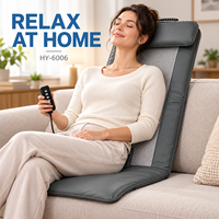 Matelas de massage chauffant multifonctionnel électrique à pression intégrale avec coussinets de relaxation pour le dos