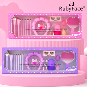 Ensemble de 16 outils de beauté, pince à cils, faux cils, éponge, miroir, bandeau, kit pour femmes et filles - Product Image 1