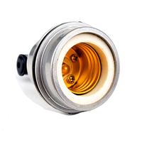 Lampe chauffante à prix d'usine, boîtier en aluminium moulé, douille filetée en bronze, support de lampe E27 isolé à trois voies pour élevage animal