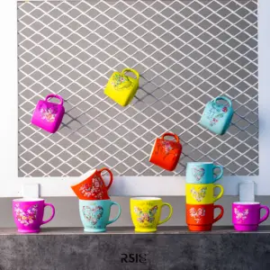 2020 최고의 판매 공장 도매 소프트 터치 사용자 정의 디자인 세라믹 머그잔 커피 컵 데칼