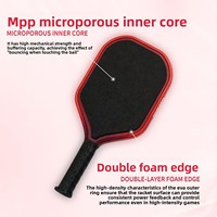 Raquette de pickleball Influence VS-MPP Singularity, qualité professionnelle, noyau en mousse haute densité, 19 mm, rectangulaire, 230 g, durable