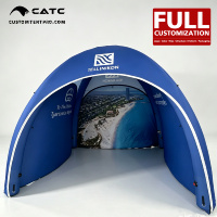 Tente dôme gonflable hermétique personnalisée CATC |   Pavillon imperméable et ignifuge |   Centre de Ventes Immobilières Marquee |   Personnalisation complète
