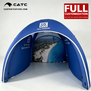 Carpa Domo Inflable Hermética Personalizada CATC |   Pabellón Impermeable y Resistente al Fuego |   Centro de Venta de Inmobiliarias Marquee |   Personalización Total - Product Image 1