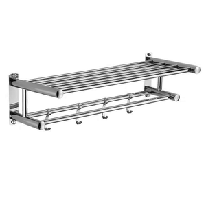 <span class=keywords><strong>Portasciugamani</strong></span> da bagno mensola a parete in acciaio inossidabile <span class=keywords><strong>portasciugamani</strong></span> doppi - Product Image 2