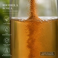 Poudre d'extrait de Rhodiola Rosea de qualité alimentaire naturelle, 3% de Rosavines et 1% de Salidroside, emballée sous vide