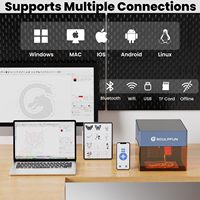 SCULPFUN ICube Pro 5W Petite machine de marquage laser de bureau Mini machines de découpe et de gravure laser pour le bois