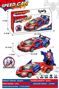 Elettrico Spiderman Giocattolo Auto Luce e Musica Universale Bump e Vai Auto Apertura Porte 360 ° di Rotazione <span class=keywords><strong>Personaggio</strong></span> dei Cartoni Animati Giocattolo per i Bambini - Product Image 6