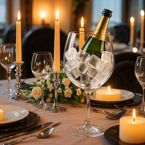 Copa de Vino Gigante de 112 oz, Soplada a Mano, Proveedor Chino, Estilo Italiano, Copa de Cristal con Tallo Extra Grande para Bodas - Product Image 6