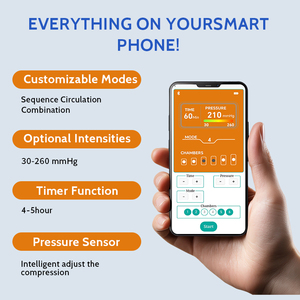Высококачественный аппарат для лимфодренажного массажа, компрессионные сапоги для восстановления ног, массажер для ног и стоп - Product Image 2