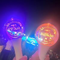 Bâton lumineux OEM de concert Kpop à couleurs changeantes Bâton lumineux à LED de fête Bâton lumineux en acrylique avec logo personnalisé pour concerts et événements
