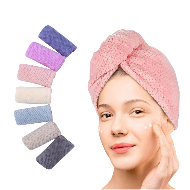 Quick Dry Monochrome Microfiber Hair Towel