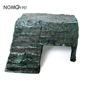 NOMOYPET Plate-forme de Offre Spéciale en résine Reptile Hides Cave Shelter <span class=keywords><strong>avec</strong></span> échelle - Product Image 3