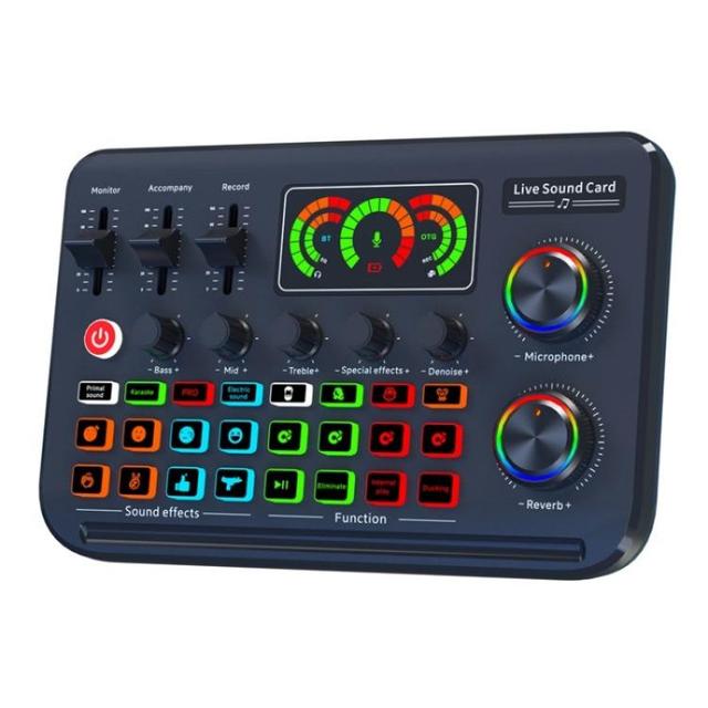 High-fidelity Digital Audio F996 Max Live Streaming Gaming Singing Audio Mixer USB Microphone Sound Card
