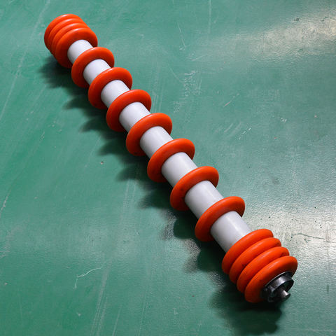 New Self-Cleaning Comb Type Return Disc Rollers Ball Bearing Conveyor Rubber Rollers Nylon Material for Back Material Carrying