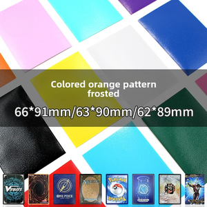 50 PCS de protège-cartes en PP texturé mat coloré et de protège-cartes de jeu pour cartes de visite - Product Image 4