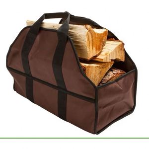 Sac de rangement extérieur BSCI pour bois de chauffage en feutre : Sac de transport pour bois de chauffage en toile cirée pas cher avec poignées - Product Image 2