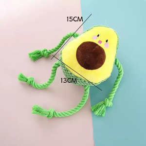 Juguete de Peluche <span class=keywords><strong>para</strong></span> Perros con Forma de Aguacate Verde, Juguete Masticable con Sonido <span class=keywords><strong>para</strong></span> <span class=keywords><strong>Cachorros</strong></span>, Juguete Interactivo <span class=keywords><strong>para</strong></span> la Dentición, <span class=keywords><strong>para</strong></span> Jugar a Diario - Product Image 2