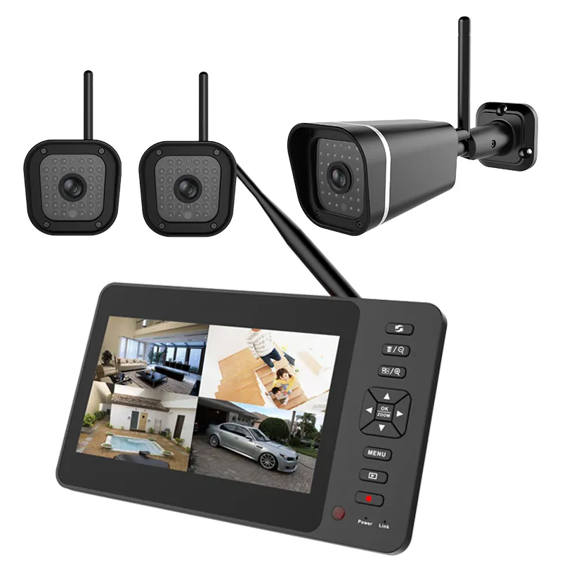 Sistema di Kit di sicurezza domestica intelligente con fotocamera domestica con visualizzazione remota dell'app del telefono