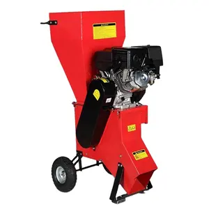 New Condition Log Wood Chipper Machine industrial mobile mini wood shredder with petrol engine