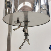 5L 30L acier inoxydable PID contrôle condensateur horizontal réservoir de réception polymérisation réaction bouilloire vide moteur pompe à moteur