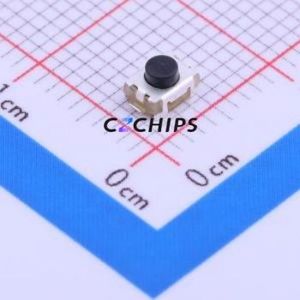PTS820J25MSMTRLFS Tactile Switch SMD Switch Single Pole Single Throw Round Button 1.6N Vertical Mount - Product Image 1