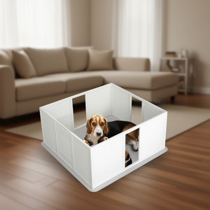 Dog <b>Whelping</b> <b>Box</b> Rectangle Plastic Durable Indoor Pet Playpen for Comfort and Safety - Product Image 2