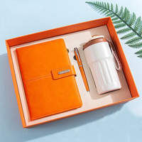 Ensemble Cadeau d'Entreprise Populaire Personnalisé : Carnet, Stylo Métal, Bouteille, et Journal