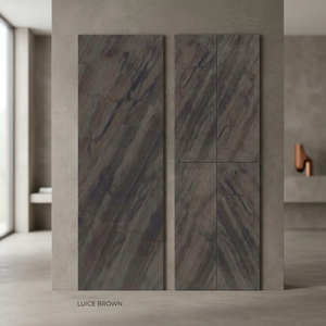 Travertine Beige 800x2400 mm Glossy Porcelain Slabs 15 mm Thick SIntered Stone Marble Look <b>Tiles</b> For Wall And Floor Decor - Product Image 4