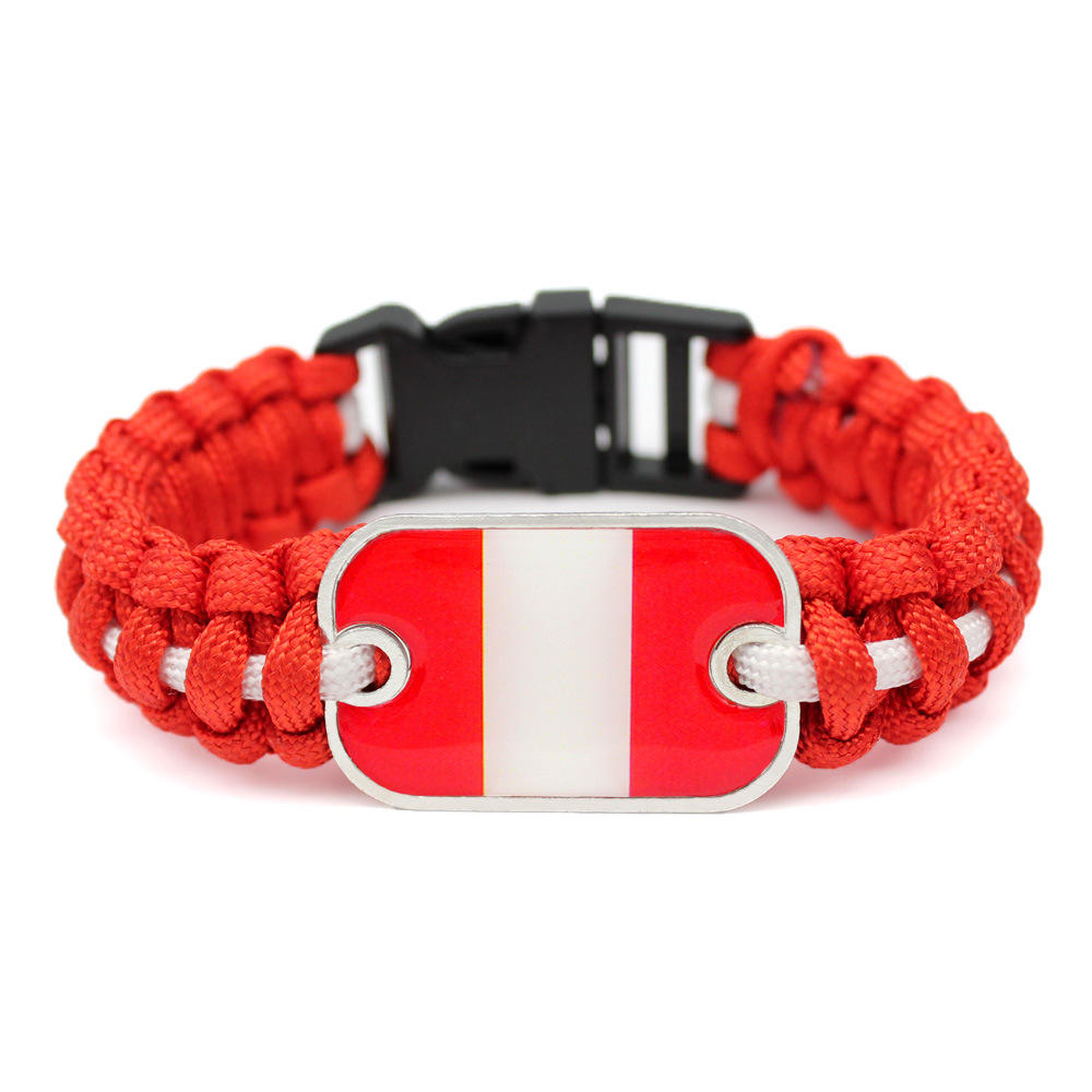 Bracelet drapeau du pérou
