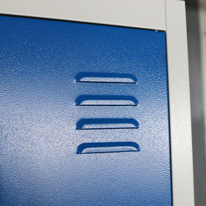 Tủ quần áo thép gấp 2 cánh kiểu châu Âu hiện đại, dùng cho xưởng, màu xanh dương - Product Image 3