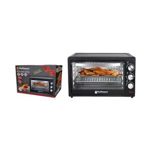<span class=keywords><strong>Four</strong></span> électrique robuste Hoffmans 55L 2000W, rôtissage, cuisson, grill, 3 boutons de commande, porte vitrée, grande capacité, vente en gros - Product Image 1