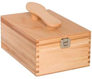 Boîte <span class=keywords><strong>de</strong></span> nettoyage <span class=keywords><strong>de</strong></span> chaussures en bois <span class=keywords><strong>de</strong></span> hêtre personnalisée avec couvercle rabattable Boîte <span class=keywords><strong>de</strong></span> <span class=keywords><strong>valet</strong></span> <span class=keywords><strong>de</strong></span> cirage <span class=keywords><strong>de</strong></span> chaussures en bois avec repose-pieds - Product Image 1