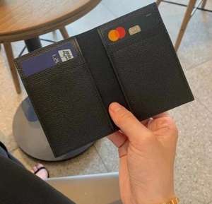 Portafoglio Porta Carte di Credito di Lusso da <span class=keywords><strong>Uomo</strong></span> e Donna in Pelle di Vitello Epsom a Tinta Unita, Sottile e Compatto, con Scatola - Product Image 5