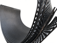 Tôle métallique microperforée en aluminium, perforée à motif losange, galvanisée, maille perforée de 1,5 mm