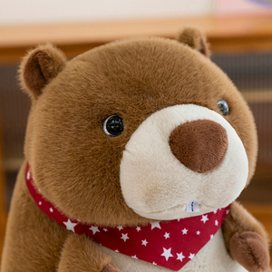Juguetes de peluche de <span class=keywords><strong>marmota</strong></span> supersuaves, animales de peluche con dientes grandes, juguetes de <span class=keywords><strong>marmota</strong></span> de peluche, juguete de <span class=keywords><strong>castor</strong></span> de peluche - Product Image 5