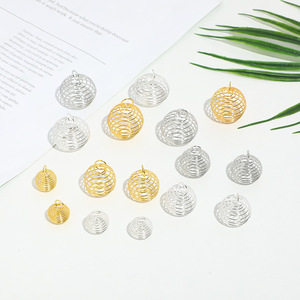 <b>Spring</b> Ball Ornaments Gold Silver White K Round Hollow DIY Jewelry Accessories Reusable Hanging <b>Decorations</b> Yiwu Origin - Product Image 1