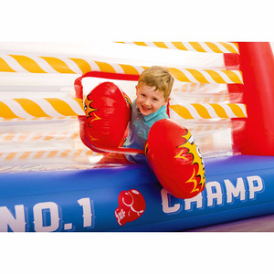 Ring de boxe gonflable pour enfants, ensemble de jeu portable en PVC avec gants et design d'arène - Product Image 3