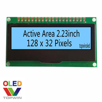 Mejores Precios Módulo de Pantalla Monocromática PMOLED de 2.23 Pulgadas 128x32 con Controlador SSD1309 Interfaz SPI/Paralela