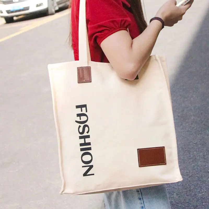 Wholesale Price Custom Canvas Tote Bag Natural Cotton Large Canvas Bags For Women