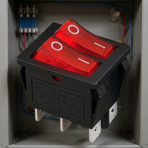 Interruptor Basculante Doble Iluminado, 6 Contactos, 16A 250V AC, 20A 125V AC - Product Image 3