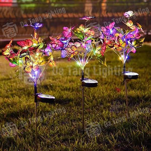 Outdoor <b>Ground</b> Stake Flower <b>Lights</b> <b>For</b> Garden Path And Night Landscape Decoration - Product Image 3