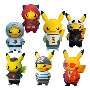 Spot 7 estilo auténtico Pikachus Cosplay villano personaje juguete figura coleccionable anime Pokemone figuras de juguete para regalo sorpresa